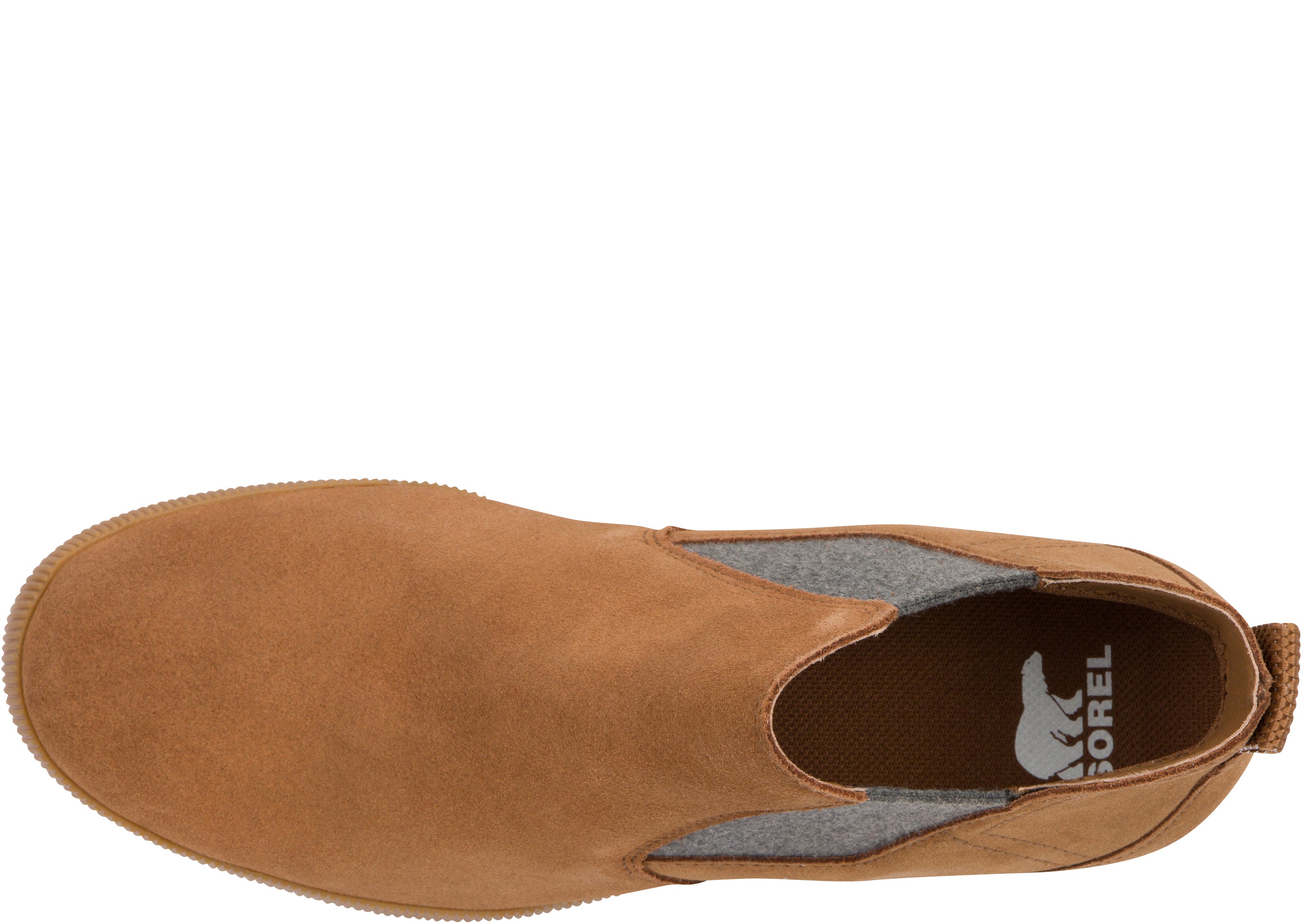 Sorel Womens Out N About Slip-On Wedge Velvet Tan Gum 2