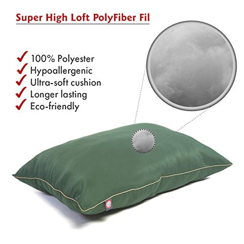 Majestic Pet Super Value Machine Washable Pet Dog Bed， Large， Green
