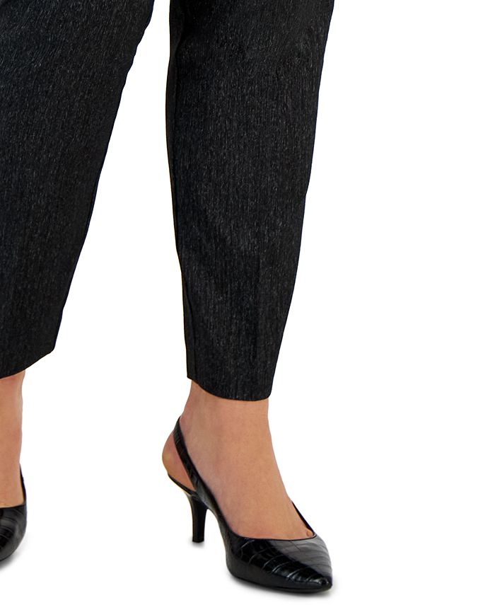 Plus Size Jacquard Tummy-Control Skinny Pants， Created for Macy's
