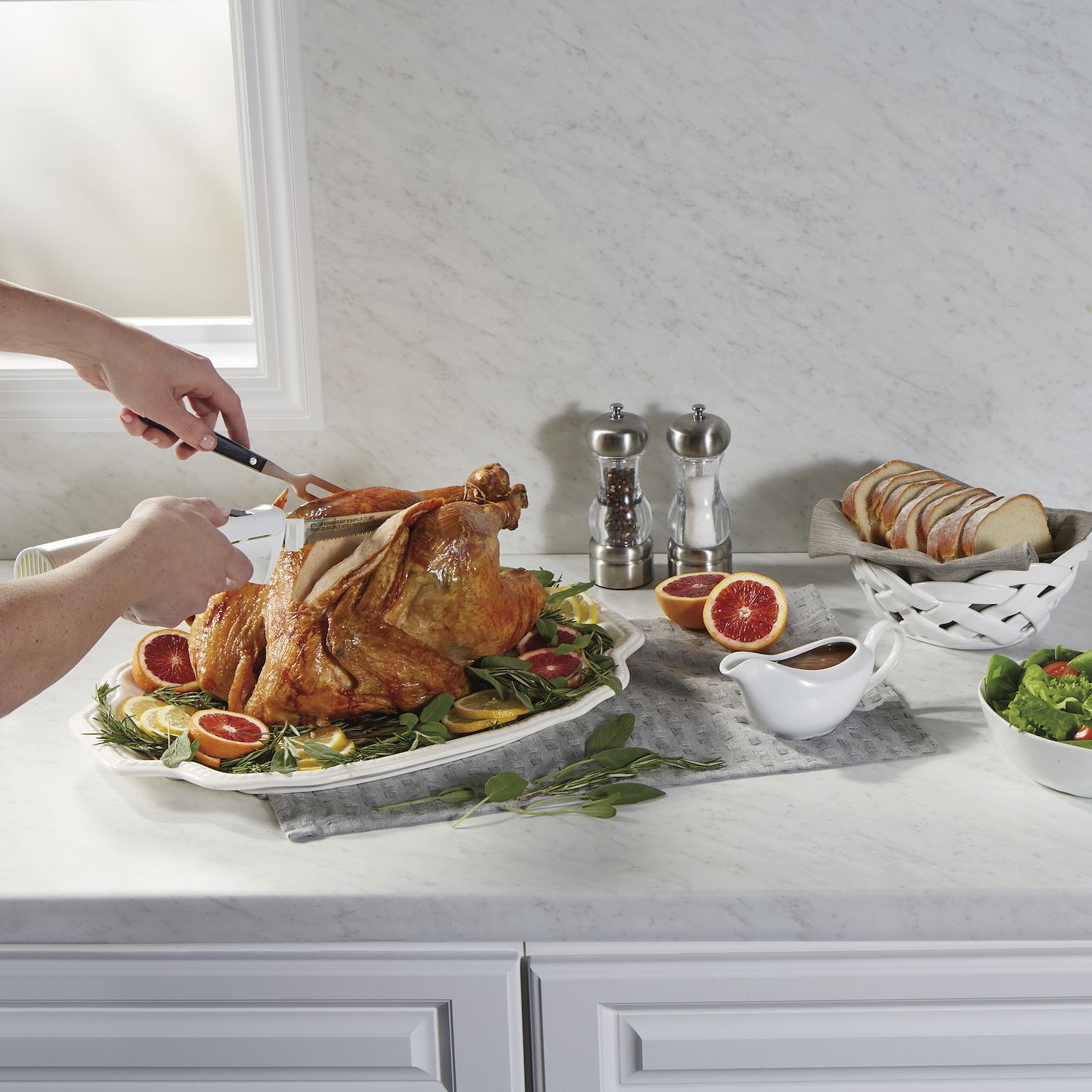 Hamilton Beach Electric Knife Carving Set with Storage Case Universal