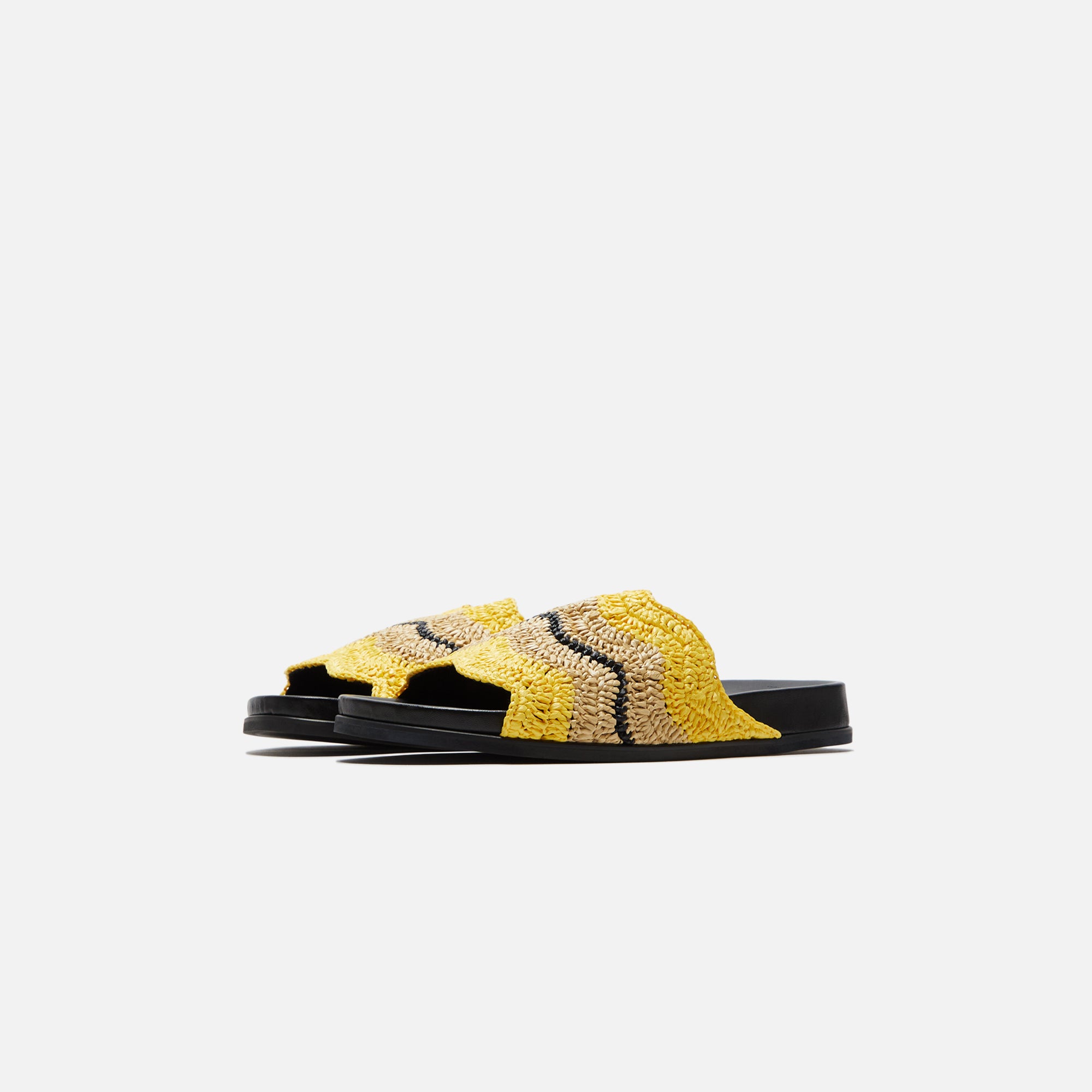 Marni x No Vacancy Inn Slide Rafia Waves - Sun / Natural