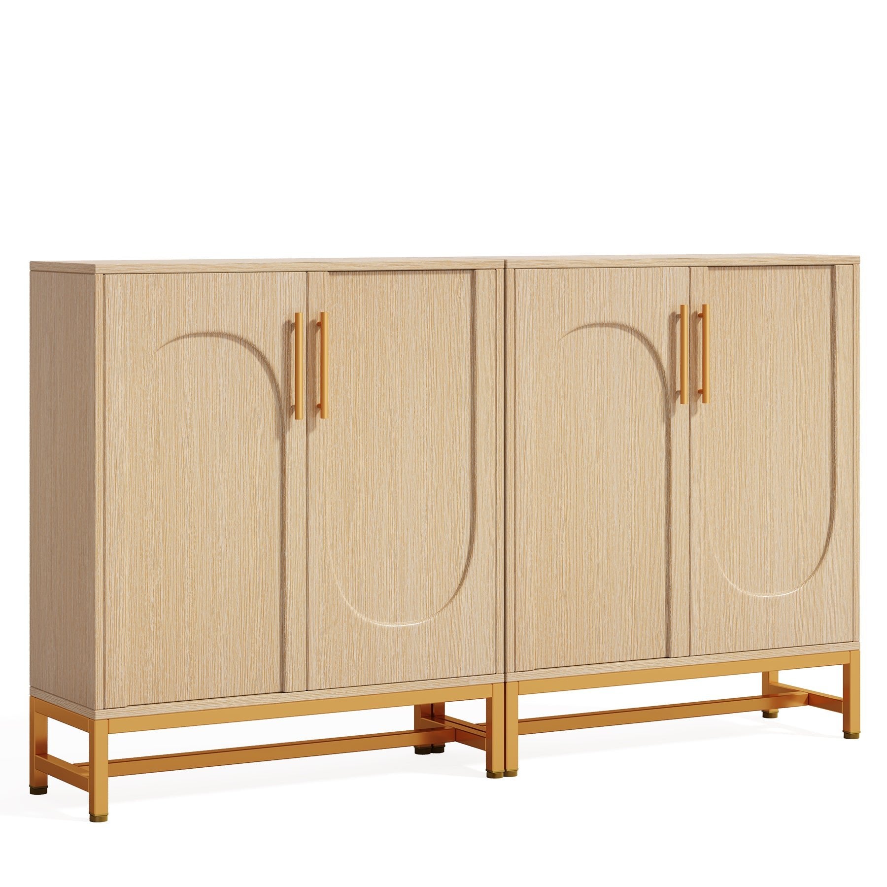 Modern Sideboard Buffet Storage Cabinet with Adjustable Shelves