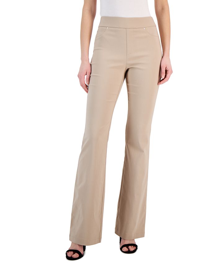 Petite High-Rise Flare Pants， Created for Macy's