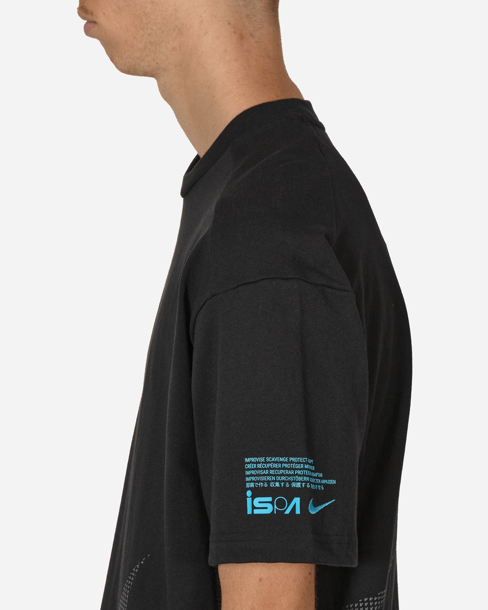 ISPA T-Shirt Black / Baltic Blue / Iron Grey