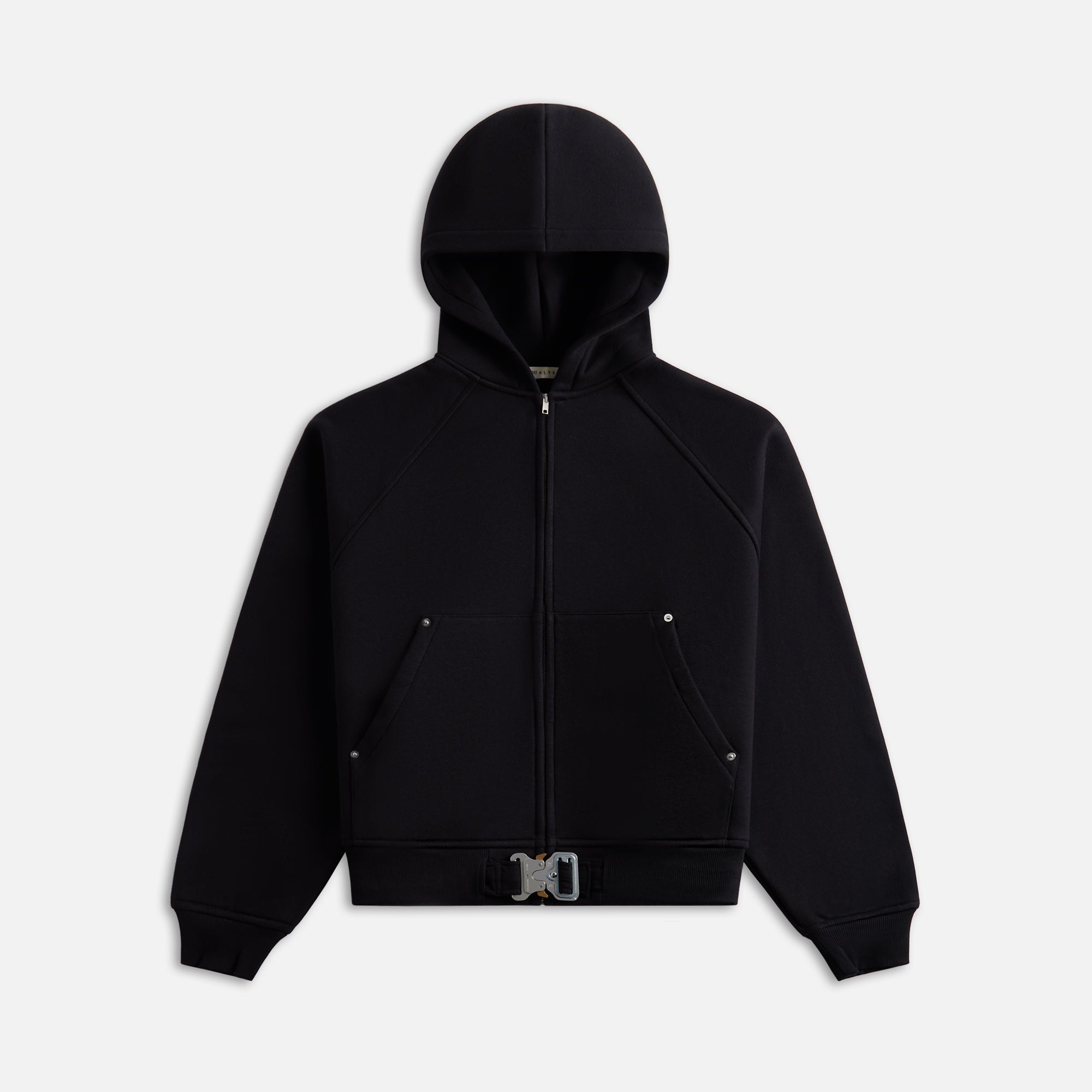 1017 ALYX 9SM Belted Buckle Zip Hoodie - Black