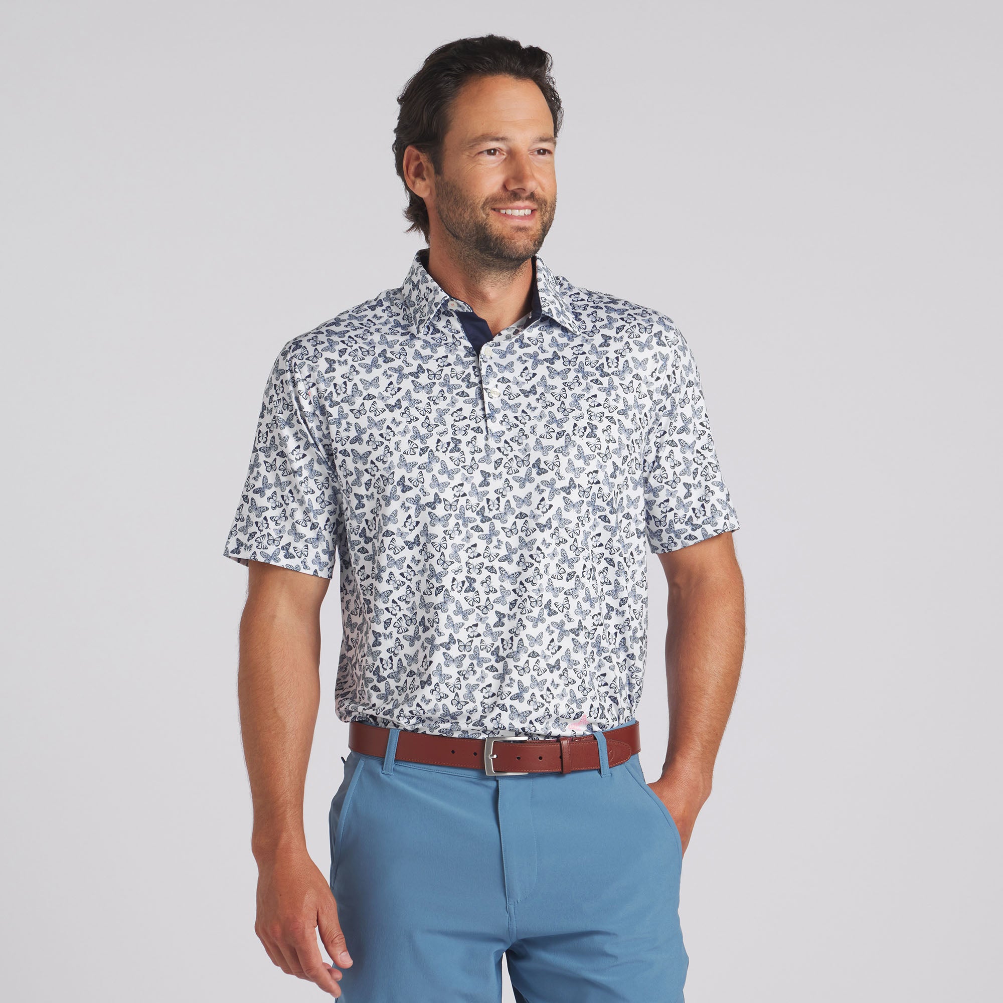 CLOUDSPUN Butterflies Golf Polo