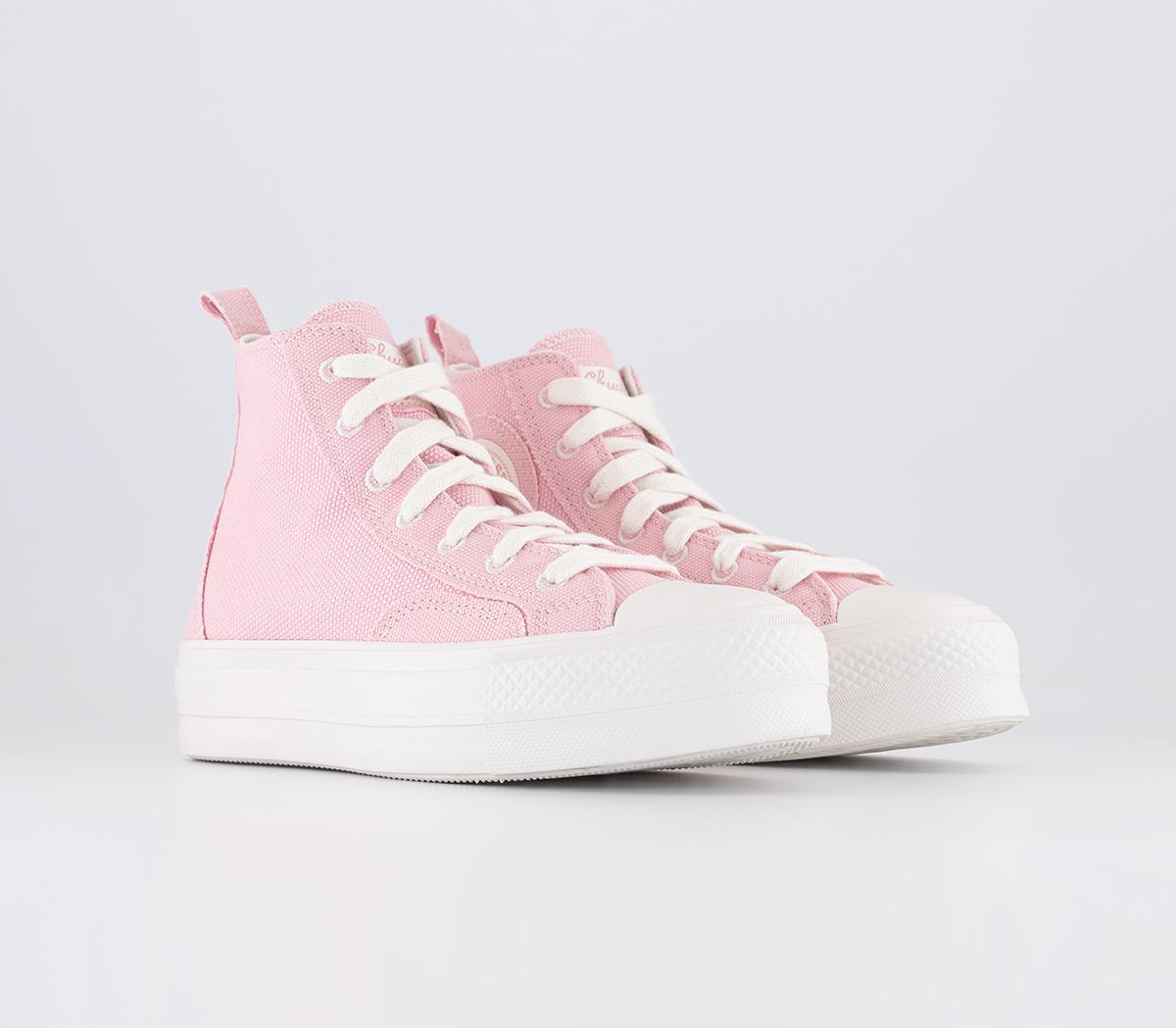 Womens Converse All Star Lift Hi Sunrise Pink Sunride Pink Vintage