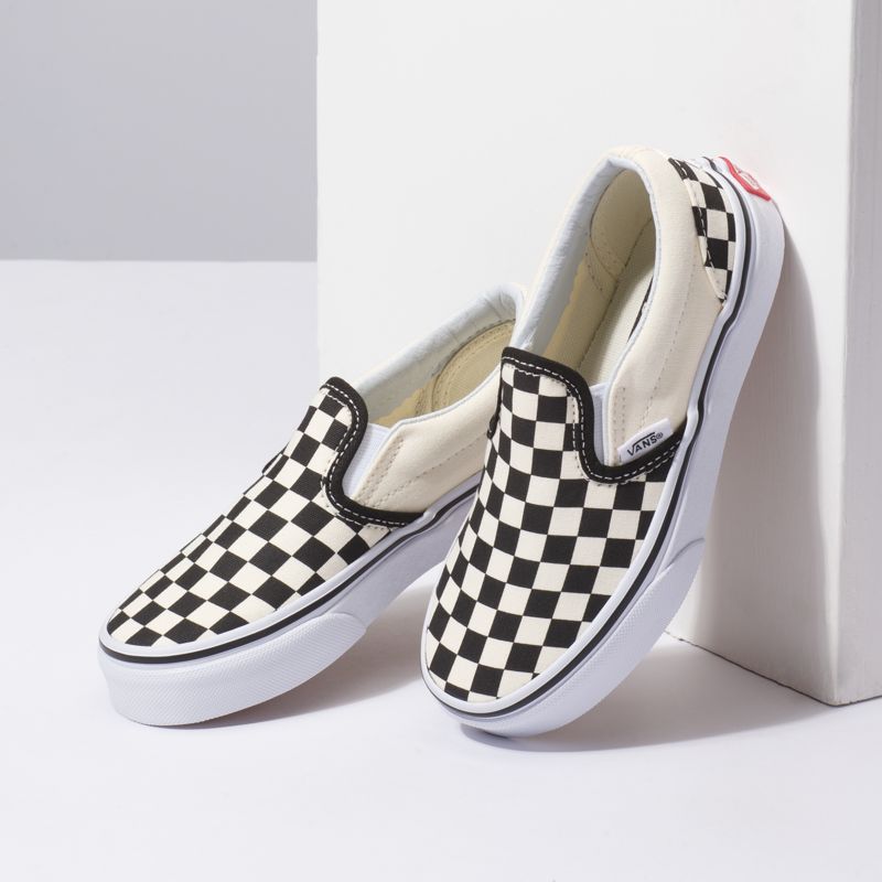 Kids Checkerboard Slip-On